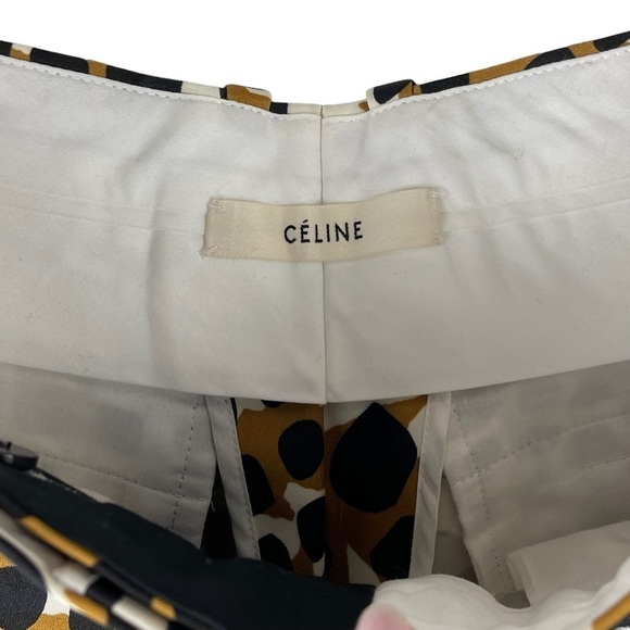 CELINE BY PHOEBE PHILO 2012 LEOPARD ANIMAL PRINT SILKY TROUSER PANT - Picture 13 of 16